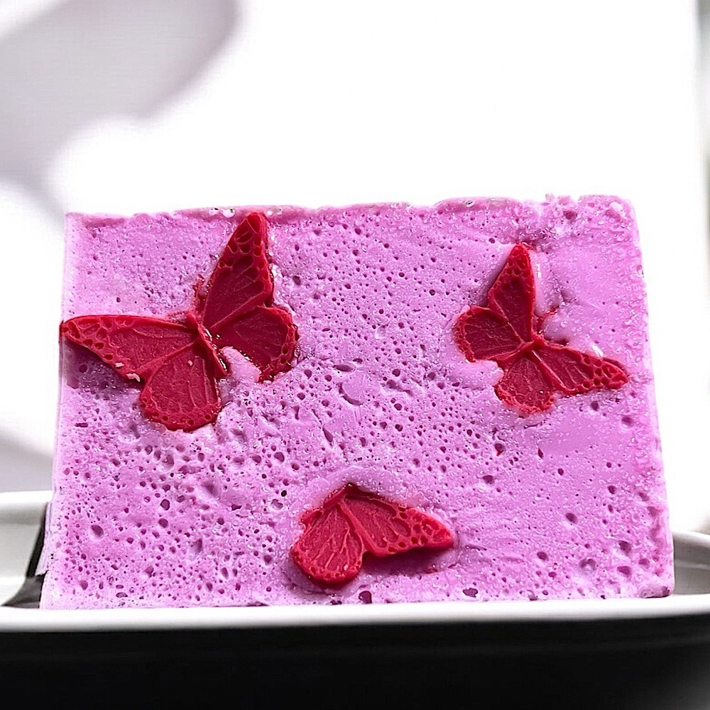 Cherry blossom SOAP Handmade 3x2in 6oz 3D butterfly’s shea butter & vitamins